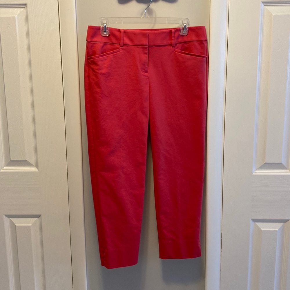 Loft Crop Pants Coral Pink 4